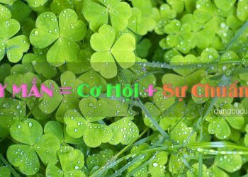 ĐỂ CÓ ĐƯỢC MAY MẮN:  3 VIỆC BẠN CẦN LÀM