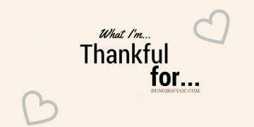 HỌC CÁCH BÀY TỎ LÒNG BIẾT ƠN