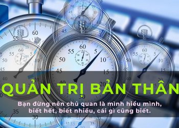 QUẢN TRỊ BẢN THÂN – SELF-MANAGEMENT